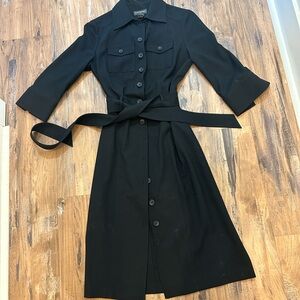 Banana republic black tie coat/dress